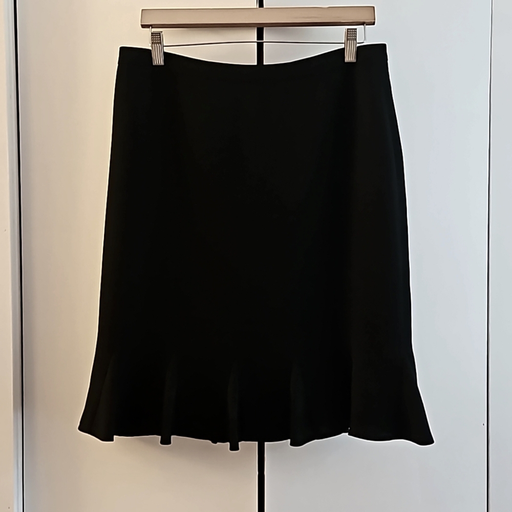 INC International Concepts Women's Black Flared Skirt Size 10